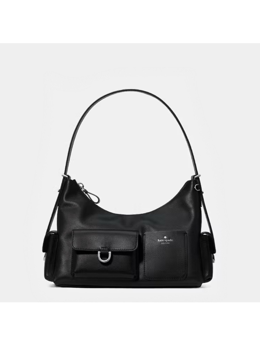 Kate Spade New York Cargo Leather Shoulder Bag Black